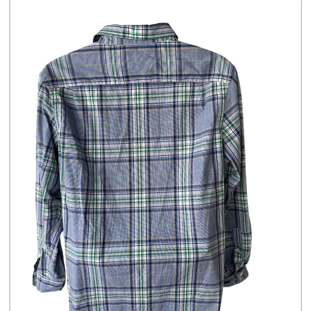 Banana Republic plaid button down shirt large